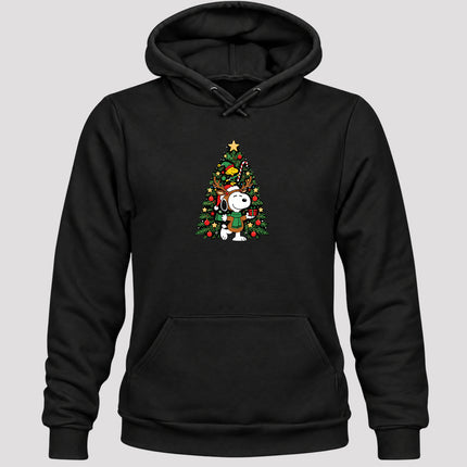 Christmas Tree Reindeer Antlers Festive Gift Hoodie