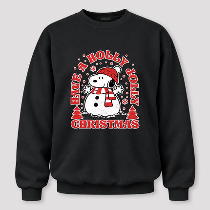 Holly Jolly Christmas Snowflake Winter Scarf Sweatshirt