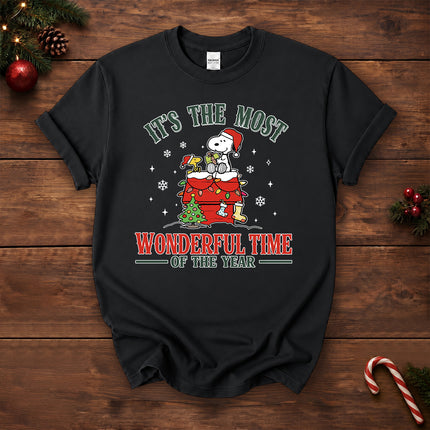 Most Wonderful Time of the Year Christmas Rooftop Graphic T-Shirt