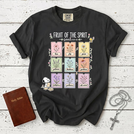 Comfort Colors Fruit of the Spirit Galatians 5 22 Christian Faith T-Shirt