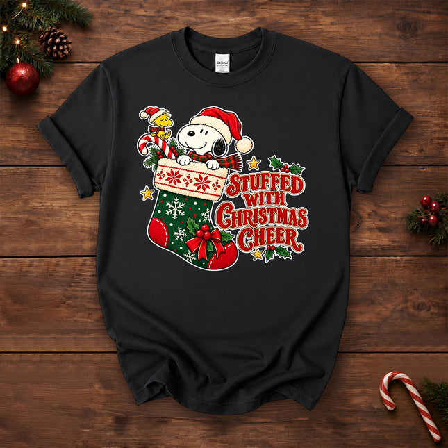 Stuffed With Christmas Cheer Stocking Holiday T-Shirt