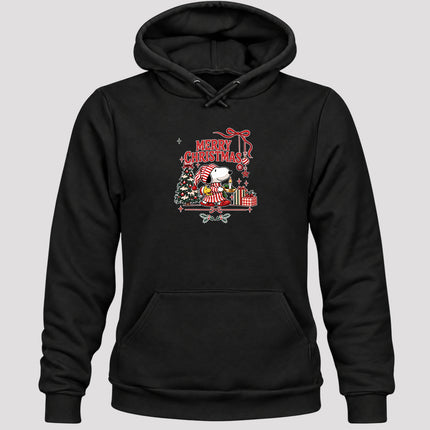 Merry Christmas Cozy Candlelight Tree Gift Graphic Hoodie