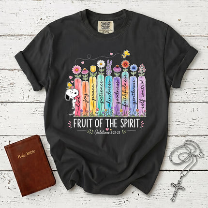 Comfort Colors Fruit of the Spirit Galatians 5:22 Pastel Garden Faith T-Shirt
