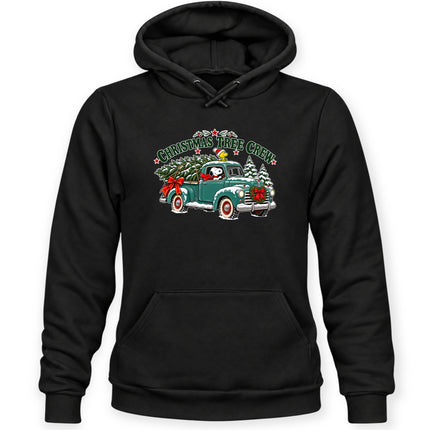 Christmas Tree Crew Vintage Pickup Truck Hoodie