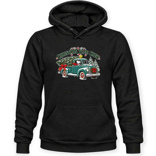 Christmas Tree Crew Vintage Pickup Truck Hoodie