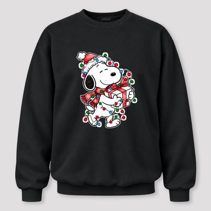 Christmas Lights Wrapped Gift Festive Holiday Sweatshirt