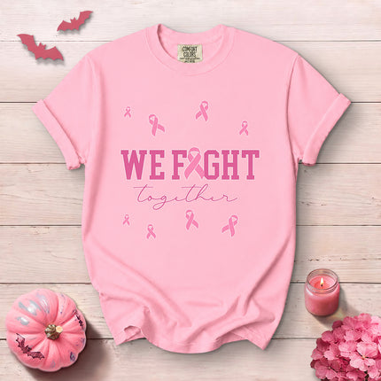 Comfort Colors We Fight Together Breast Cancer Awareness T-Shirt