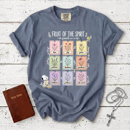 Comfort Colors Fruit of the Spirit Galatians 5 22 Christian Faith T-Shirt