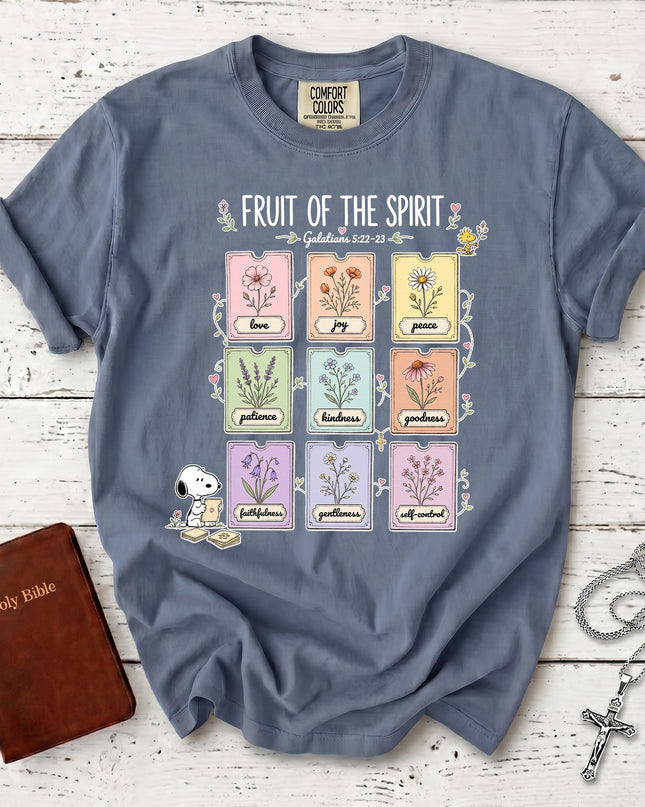 Comfort Colors Fruit of the Spirit Galatians 5 22 Christian Faith T-Shirt