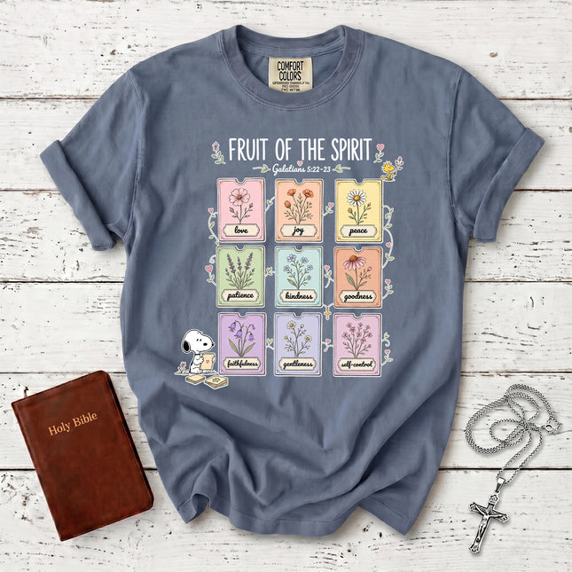 Comfort Colors Fruit of the Spirit Galatians 5 22 Christian Faith T-Shirt