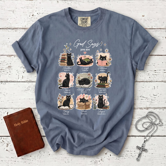 Comfort Colors God Says You Are Bible Verse Christian T-Shirt