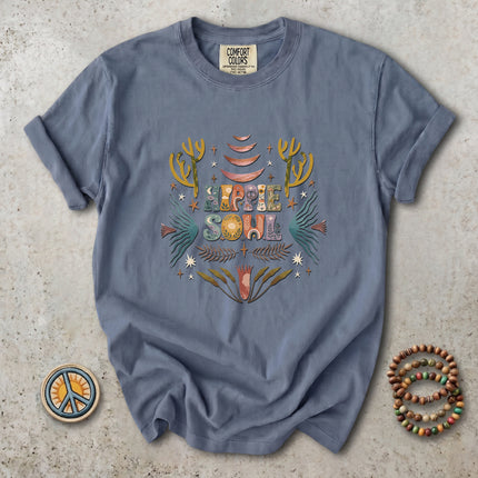 Comfort Colors Hippie Soul Boho Desert Cactus Retro T-Shirt