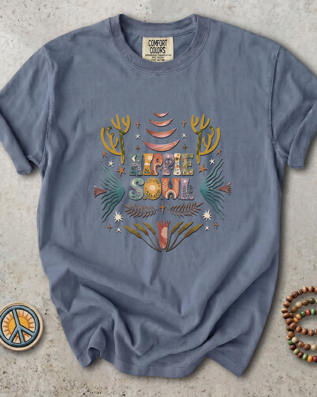 Comfort Colors Hippie Soul Boho Desert Cactus Retro T-Shirt