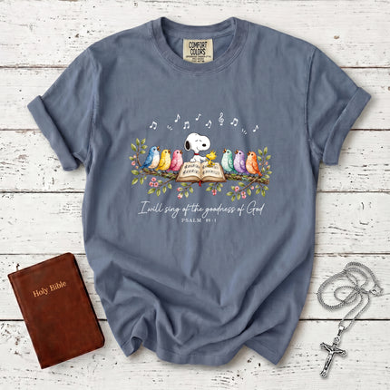 Comfort Colors Christian Psalm 89 1 Goodness of God Faith Gift T-Shirt