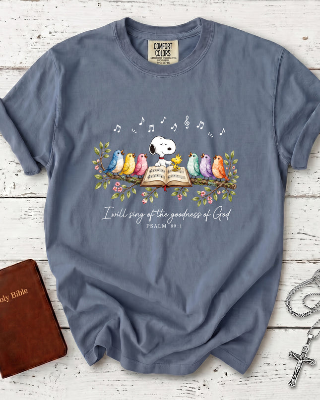 Comfort Colors Christian Psalm 89 1 Goodness of God Faith Gift T-Shirt