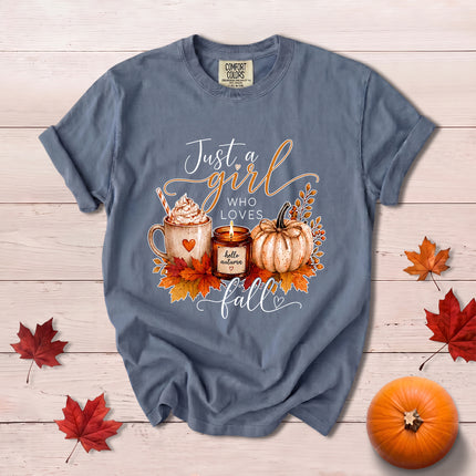 Comfort Colors Fall Autumn Pumpkin Spice Coffee Cozy Season T-Shirt