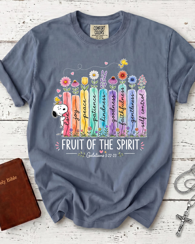 Comfort Colors Fruit of the Spirit Galatians 5:22 Pastel Garden Faith T-Shirt