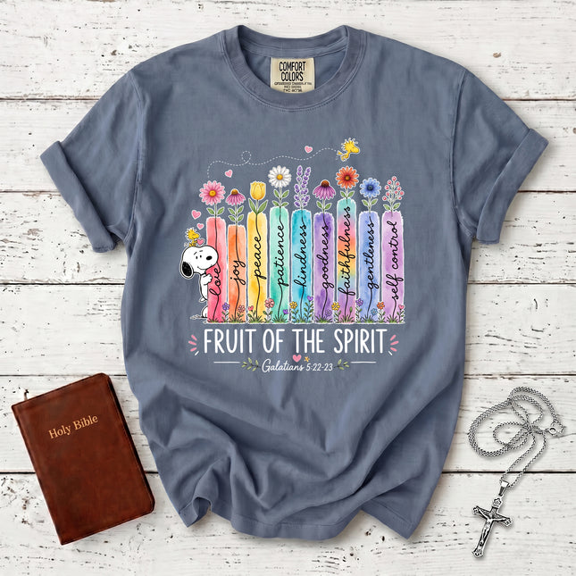 Comfort Colors Fruit of the Spirit Galatians 5:22 Pastel Garden Faith T-Shirt
