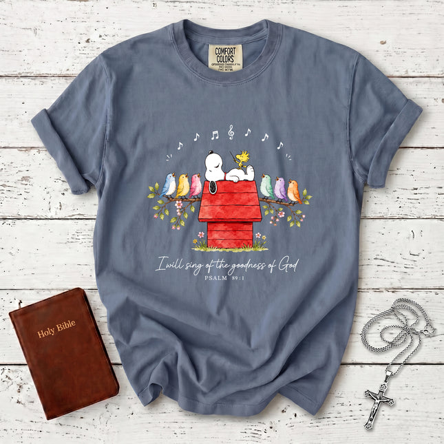 Comfort Colors Christian Psalm 89 1 Goodness of God Worship T-Shirt
