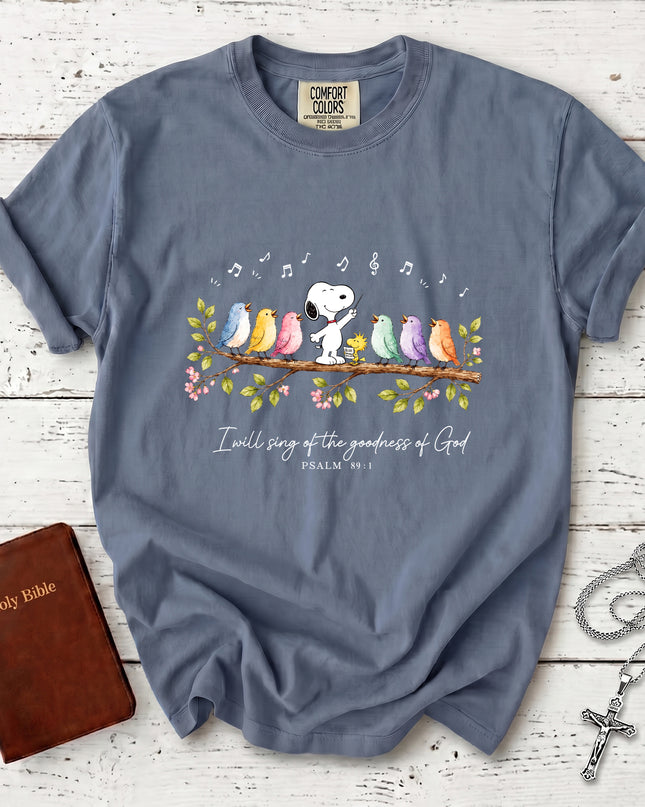 Comfort Colors Christian Psalm 89 1 Goodness of God Choir Worship T-Shirt