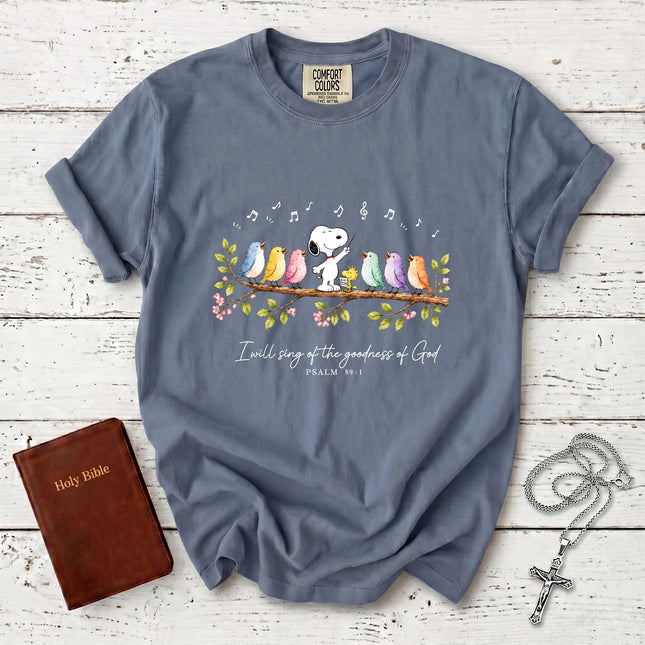 Comfort Colors Christian Psalm 89 1 Goodness of God Choir Worship T-Shirt