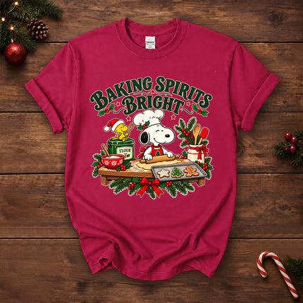 Baking Spirits Bright Christmas Cookie Baking T-Shirt