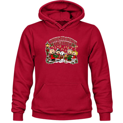 Christmas Is Better Together Festive Caroling Hoodie