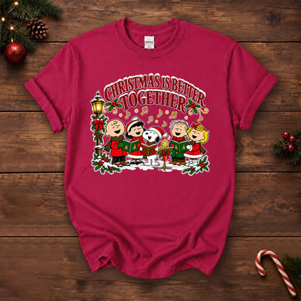 Christmas Is Better Together Caroling Holiday T-Shirt