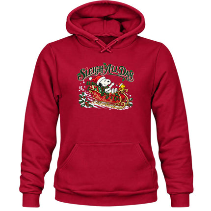 Sleigh All Day Christmas Sleigh Ride Hoodie