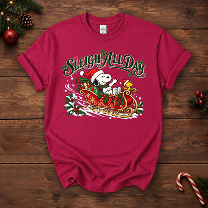 Sleigh All Day Christmas Sleigh Ride T-Shirt