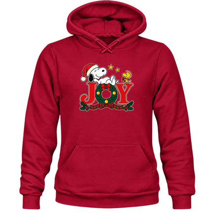 Christmas Joy Wreath Festive Holiday Hoodie