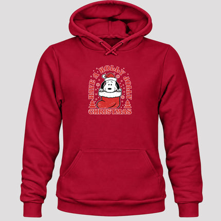 Have A Holly Jolly Christmas Retro Stocking Hoodie