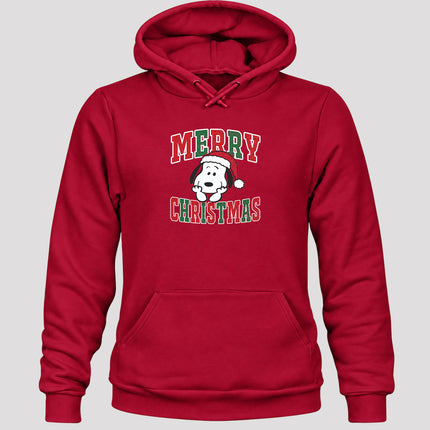 Merry Christmas Vintage Distressed Santa Hat Hoodie