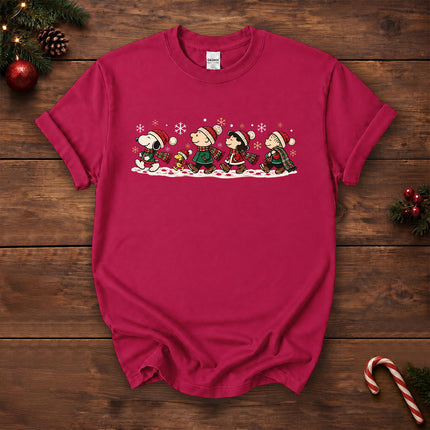 Christmas Friends Winter Walk Holiday T-Shirt