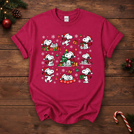 Christmas Santa Hat Gift Pattern T-Shirt