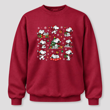 Christmas Santa Hat Gift Collage Sweatshirt