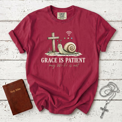 Comfort Colors Grace Is Patient Funny Christian Faith T-Shirt