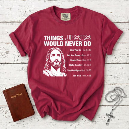 Comfort Colors Christian Bible Verse Promise Faith T-Shirt