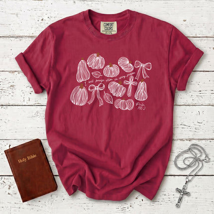 Comfort Colors Psalm 146 Praise Him in Every Season Thanksgiving T-Shirt