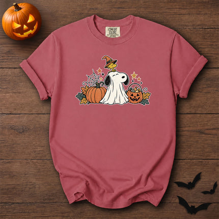 Comfort Colors Cute Ghost Pumpkin Halloween Graphic T-Shirt