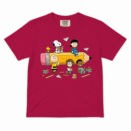 Comfort Colors Back To School Kid Pencil Classroom Kid T-Shirt