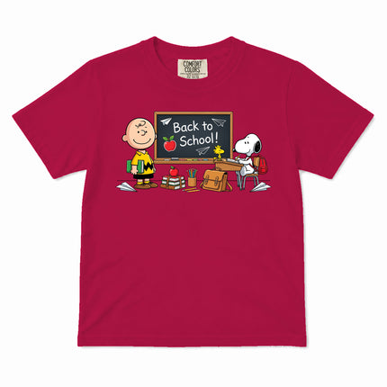 Comfort Colors Back To School Classroom Blackboard First Day Kid T-Shirt