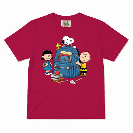 Comfort Colors Back To School Backpack Books Classroom Kid T-Shirt