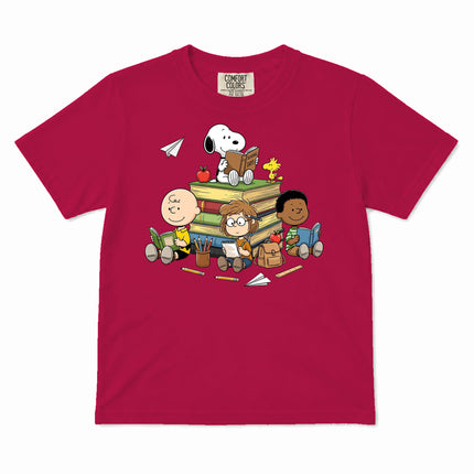 Comfort Colors Back To School Reading Books Classroom Kid T-Shirt