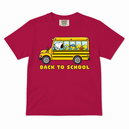 Comfort Colors Back To School School Bus First Day Kid T-Shirt