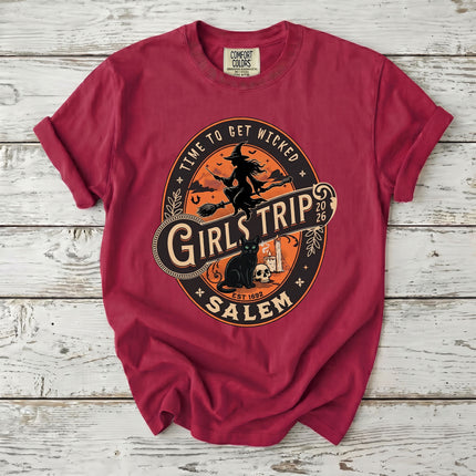 Comfort Colors Salem Girls Trip Wicked 2026 Halloween T-Shirt