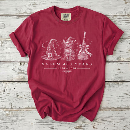 Comfort Colors Salem Witch 400th Anniversary Halloween T-Shirt