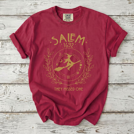 Comfort Colors Salem Witch 1692 Celestial They Missed One T-Shirt