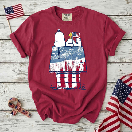 Comfort Colors 250th Anniversary USA Patriotic Doghouse T-Shirt