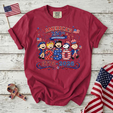 Comfort Colors America 250th Anniversary 1776-2026 Patriotic Friends T-Shirt